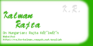 kalman rajta business card